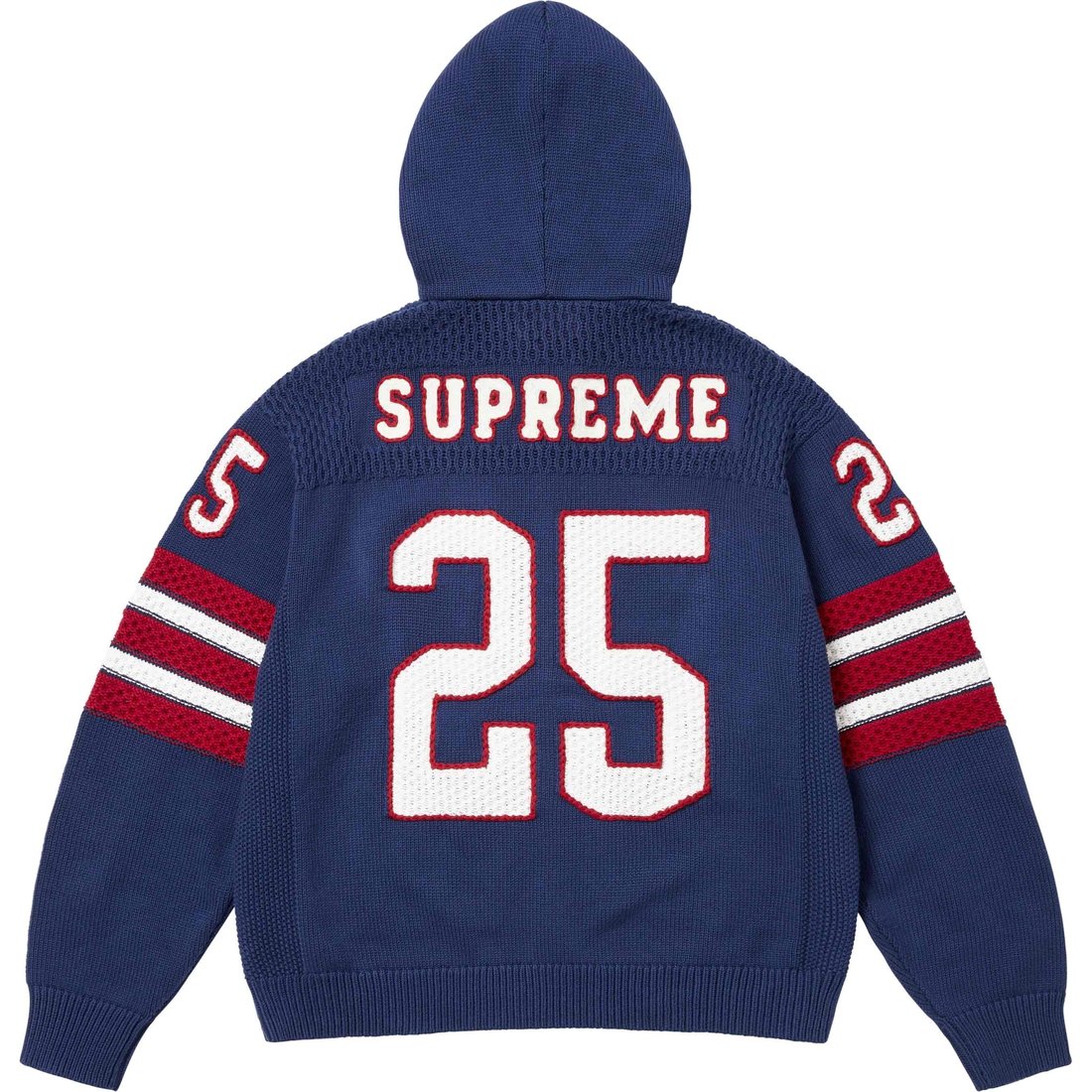 

Спортивный худи на молнии fw25 Supreme, синий/темно-синий