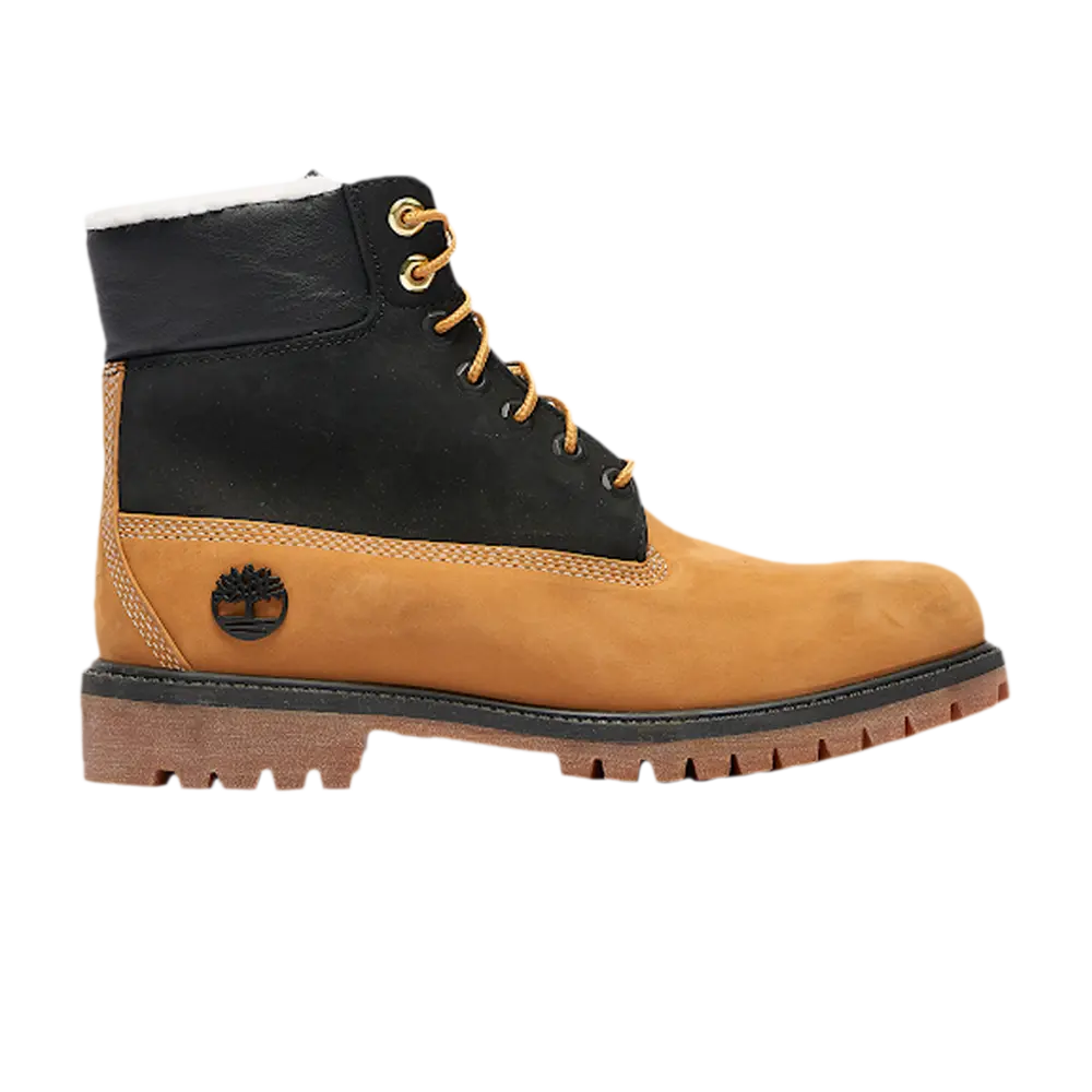 Ботинки Timberland 6 Inch Shearling Premium Junior, коричневый / черный