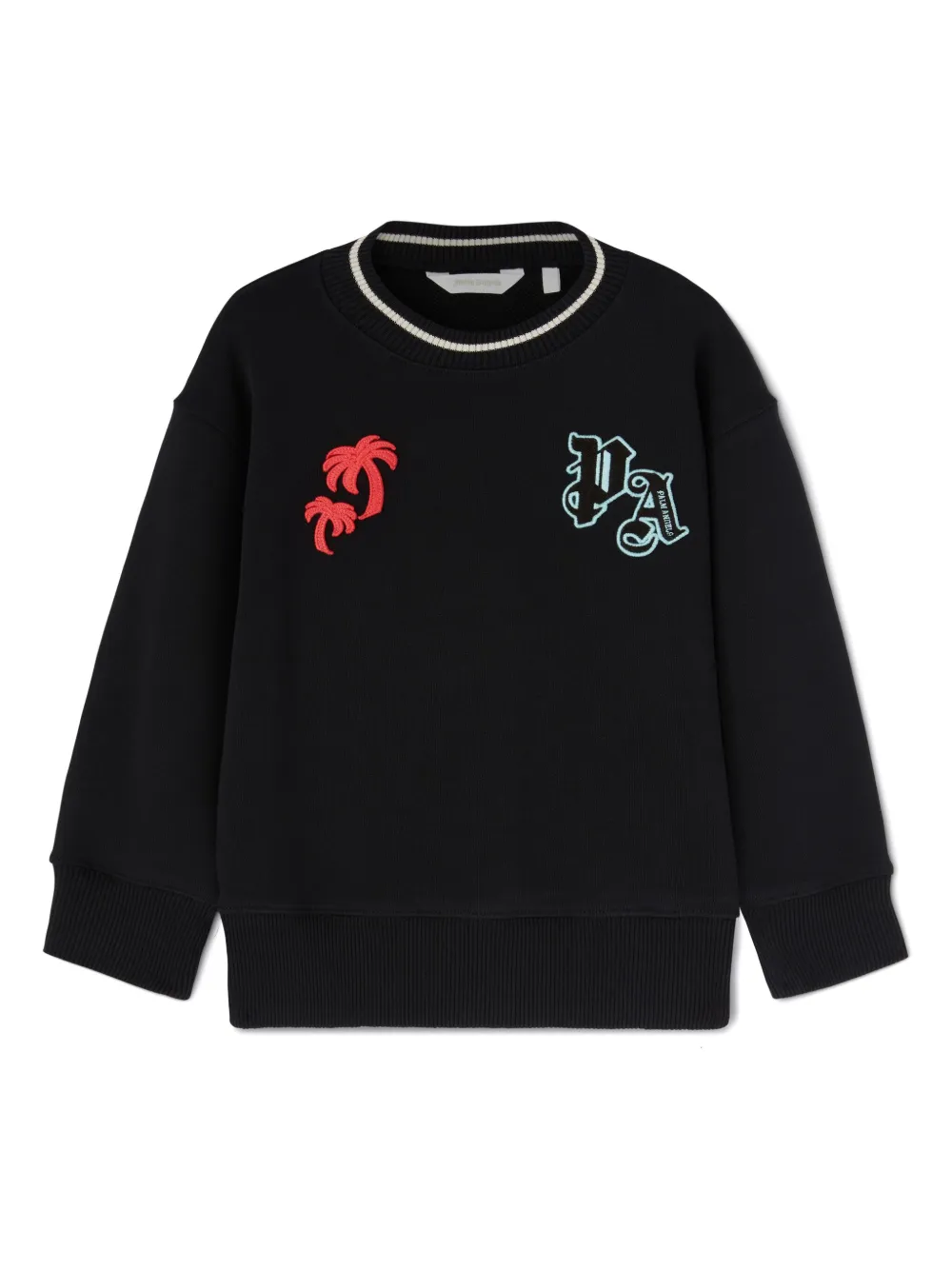 

Свитер с логотипом Palm Angels Kids, черный