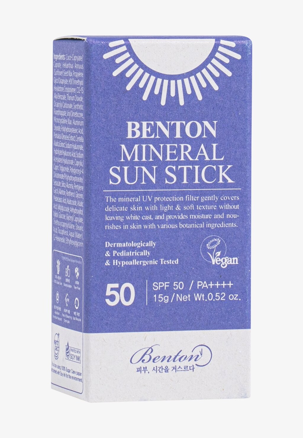 

Защита от солнца MINERAL SUN STICK SPF50 PA++++ Benton
