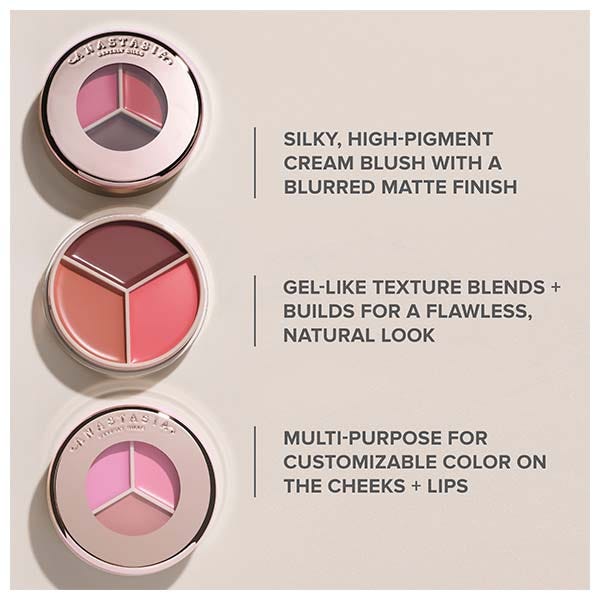 Трио кремовых румян ANASTASIA BEVERLY HILLS Magic Touch Blush Trio, peach trio — фото 4