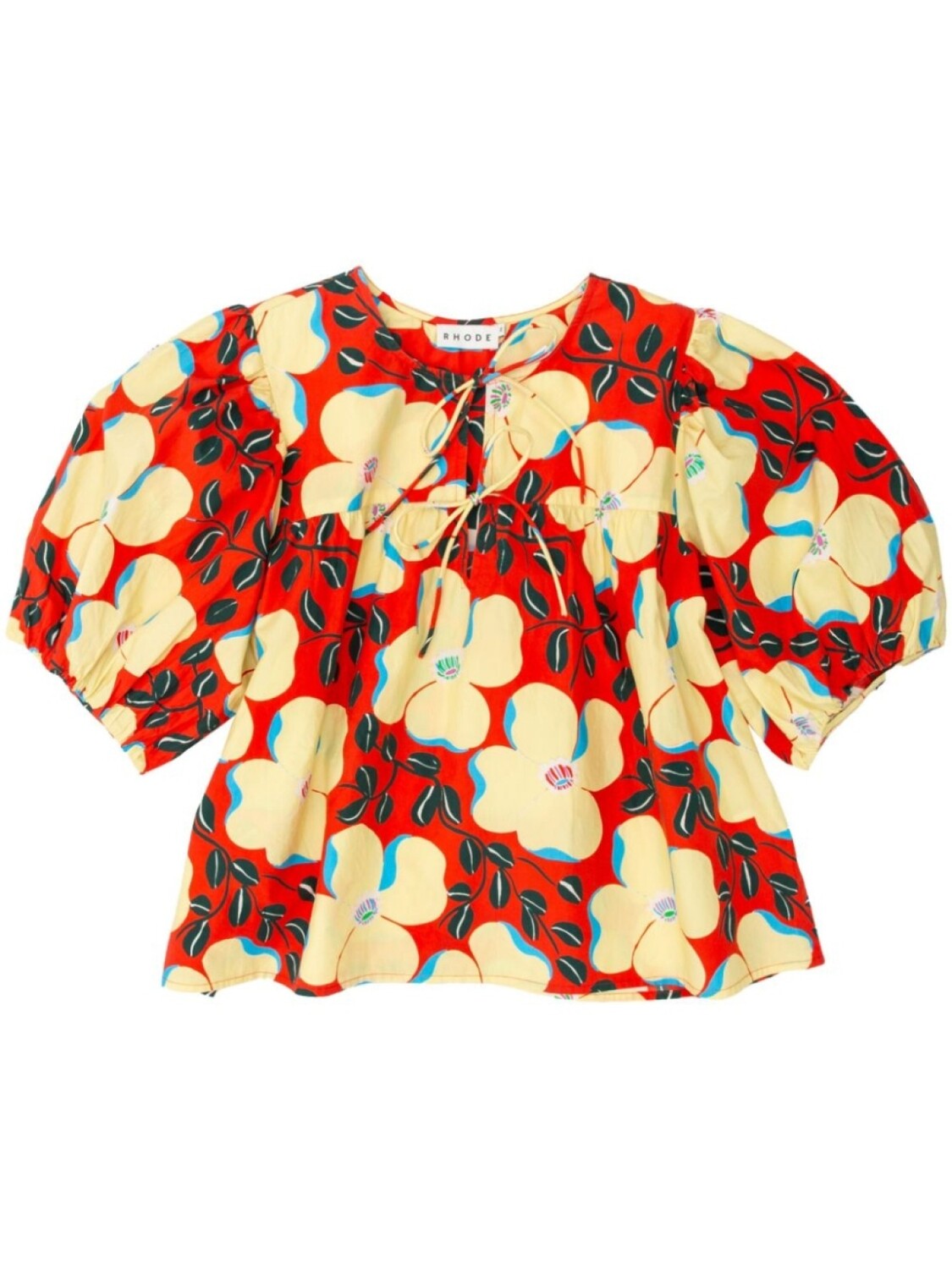 

Rhode топ Javier с цветочным принтом, красный