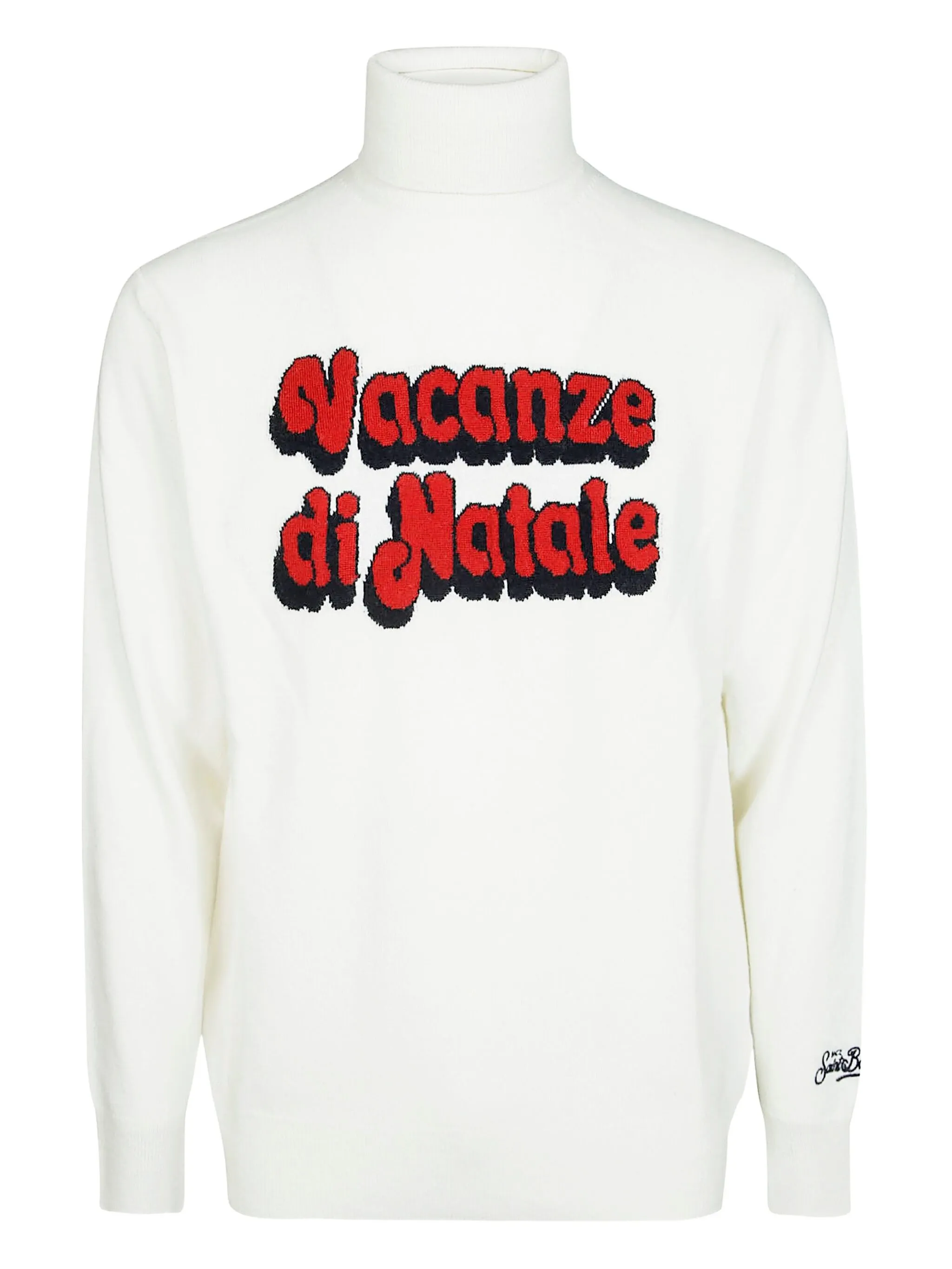 

Свитер Heron с высоким воротником Mc2 Saint Barth, белый