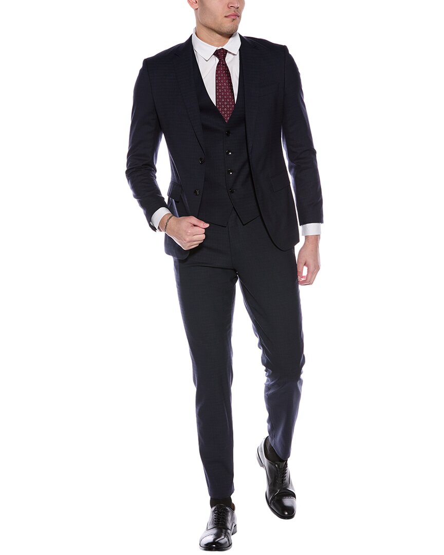 

Костюм BOSS Hugo Boss из 3 предметов Slim Fit из смеси шерсти, синий