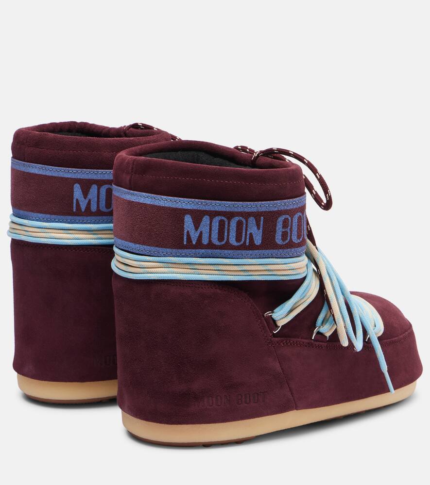 Замшевые ботинки Icon с коротким голенищем Moon Boot, Burgundy — фото 2