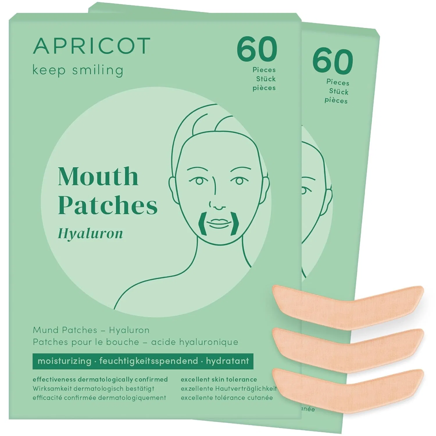 Антивозрастные патчи для рта Apricot с гиалуроновой кислотой Apricot Beauty & Healthcare