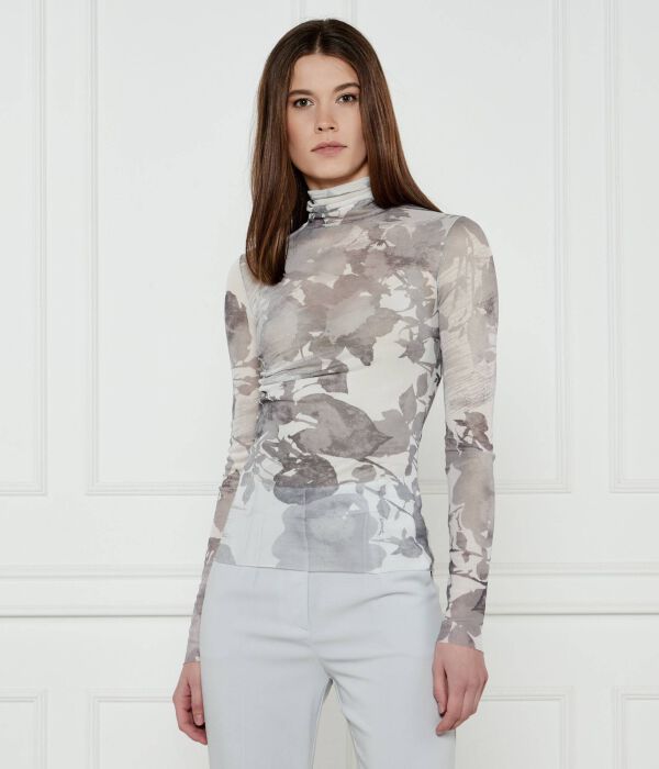

Блуза Slim fit Patrizia Pepe, серый