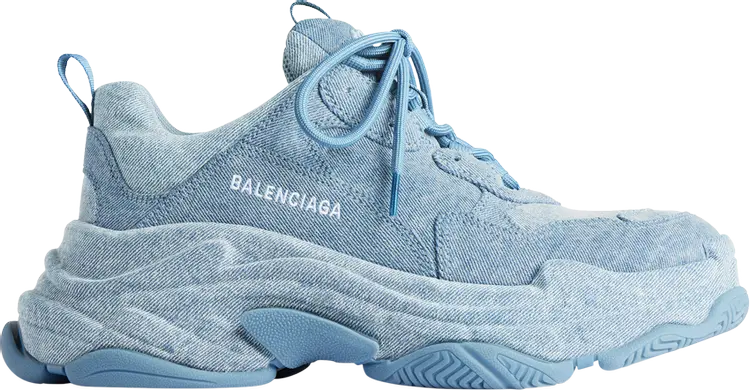 

Кроссовки Balenciaga Triple S Sneaker 'Blue Denim', синий