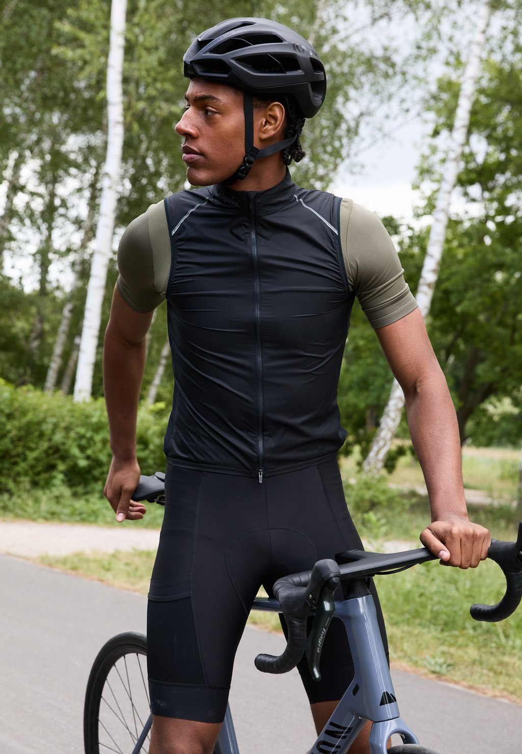 

Велосипедная майка MENS BREVET ELEMENT GILET Rapha, черный