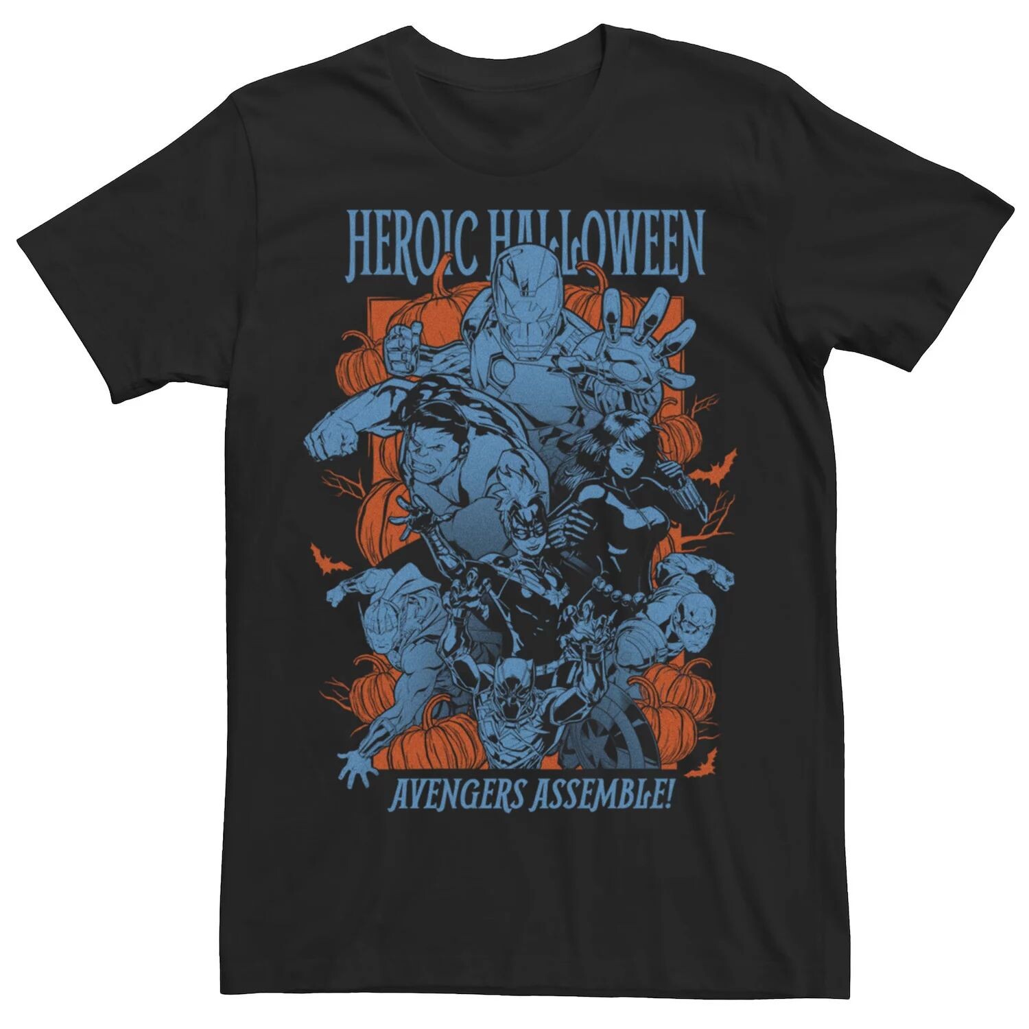 

Мужская футболка с портретом Marvel Heroic Halloween Avengers Breakthrough Licensed Character