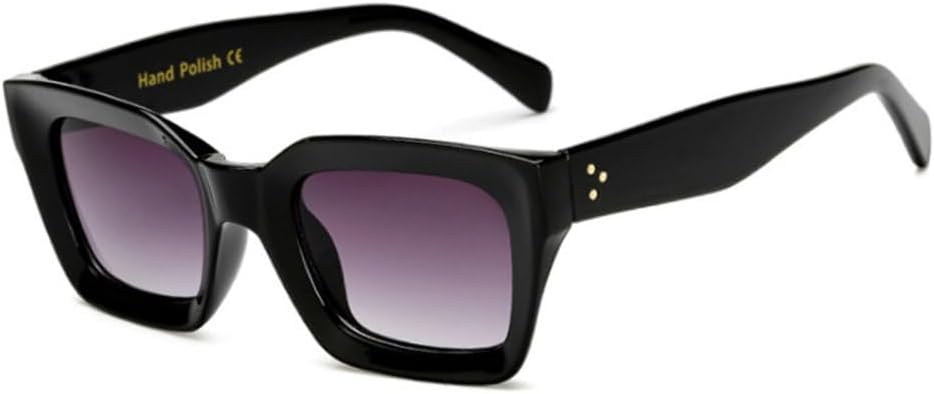 

Черные квадратные солнцезащитные очки для женщин в стиле ретро из ацетата, мужские очки с прозрачным леопардовым принтом, очки с защитой от УФ-излучения UV400 MTZJH, Black-grey