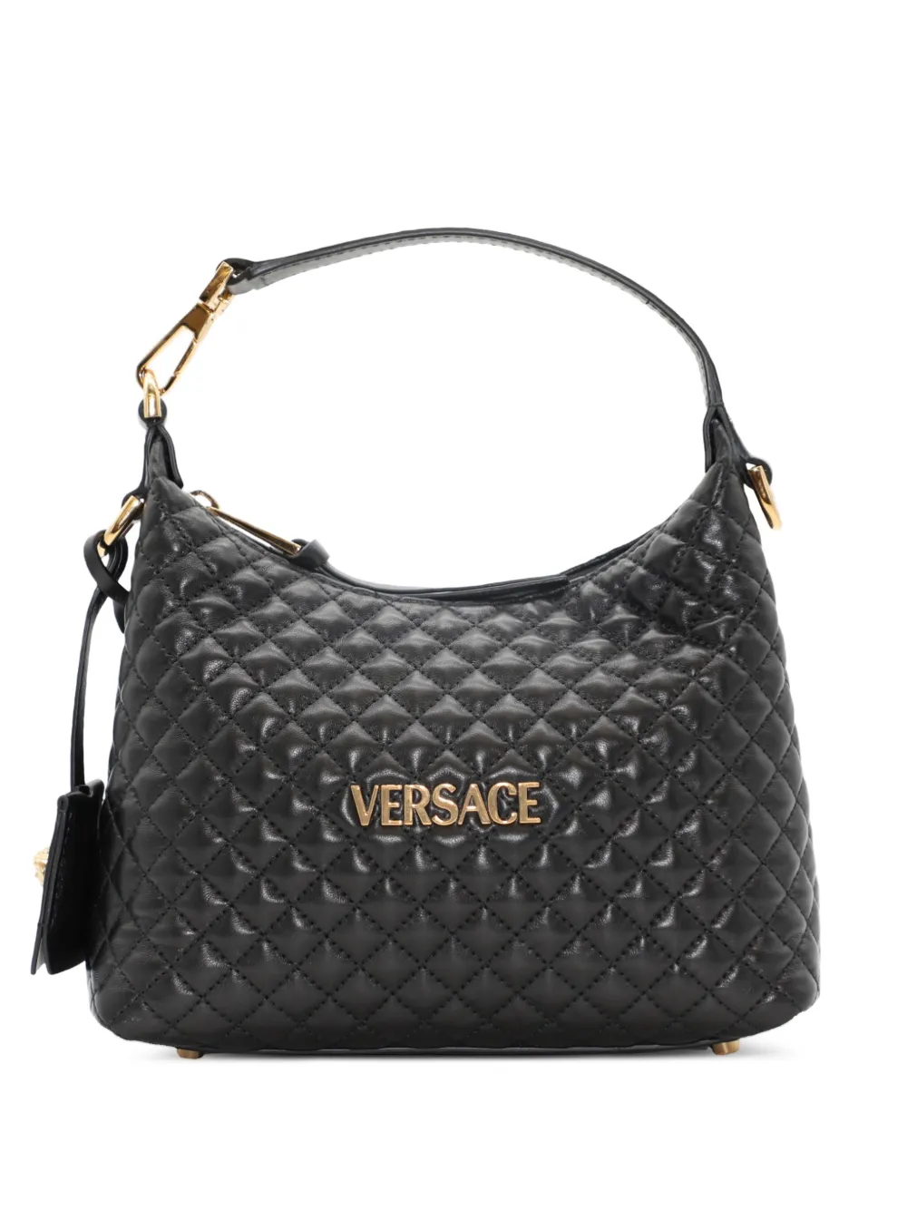 

Стеганая сумка на плечо VERSACE, черный