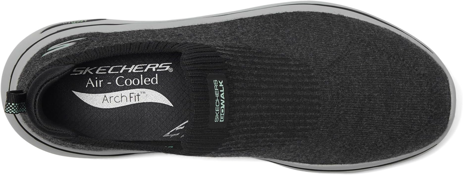 Кроссовки SKECHERS Performance Go Walk Arch Fit 2.0 Eliza, цвет Black/Mint — фото 2
