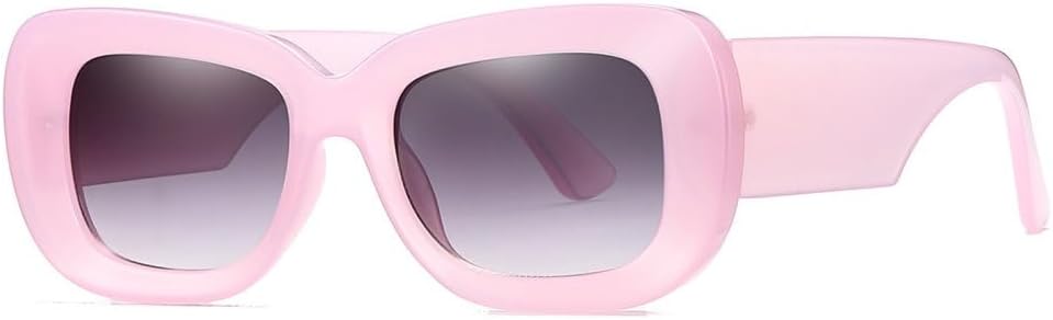 

Винтажные квадратные солнцезащитные очки Jelly Color 2027 года для женщин и мужчин, градиентные очки с защитой от УФ-излучения UV400, модные солнцезащитные очки MTZJH, Pink