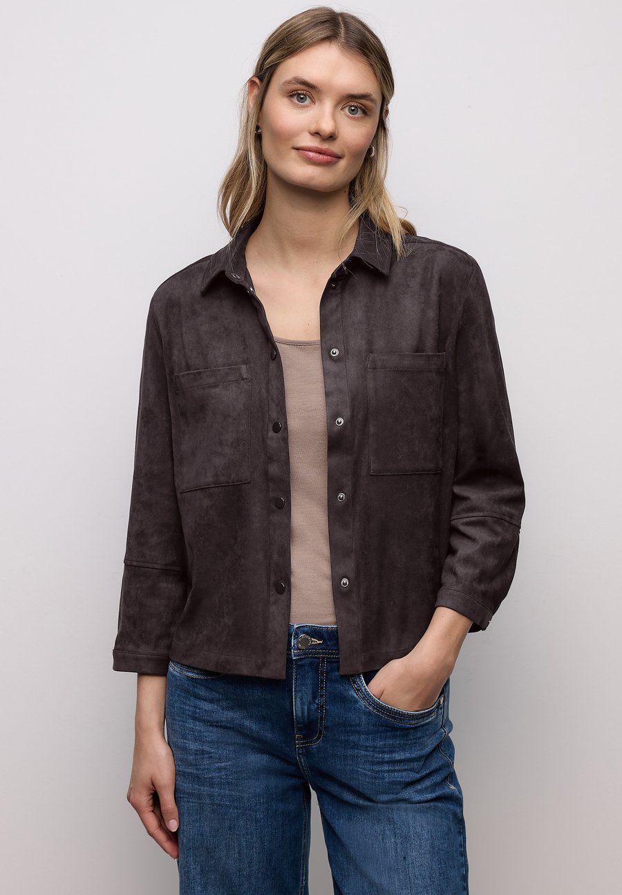 

Блуза Street One Button-down blouse, Braun/Dark Brown