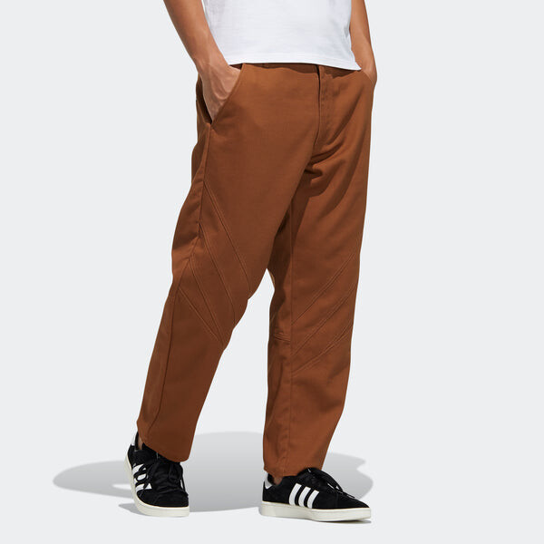 Спортивные штаны adidas originals Ryv Wv Pant Logo Solid Color Straight Sports Pants Brown, коричневый — фото 4