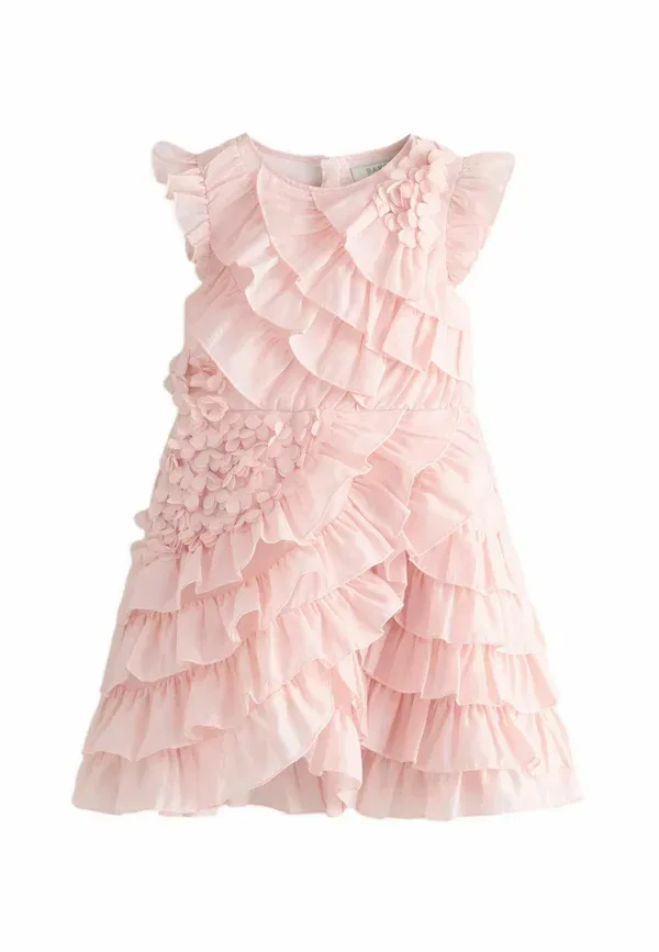 Платье коктейльное Regular fit 3d ruffle cocktail dress / party dress Baker By Ted Baker, розовый