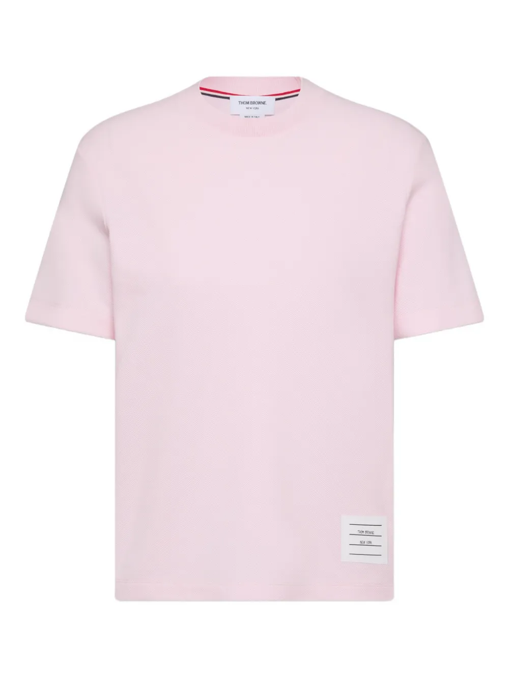 

Футболка с полосками 4-Bar THOM BROWNE, розовый