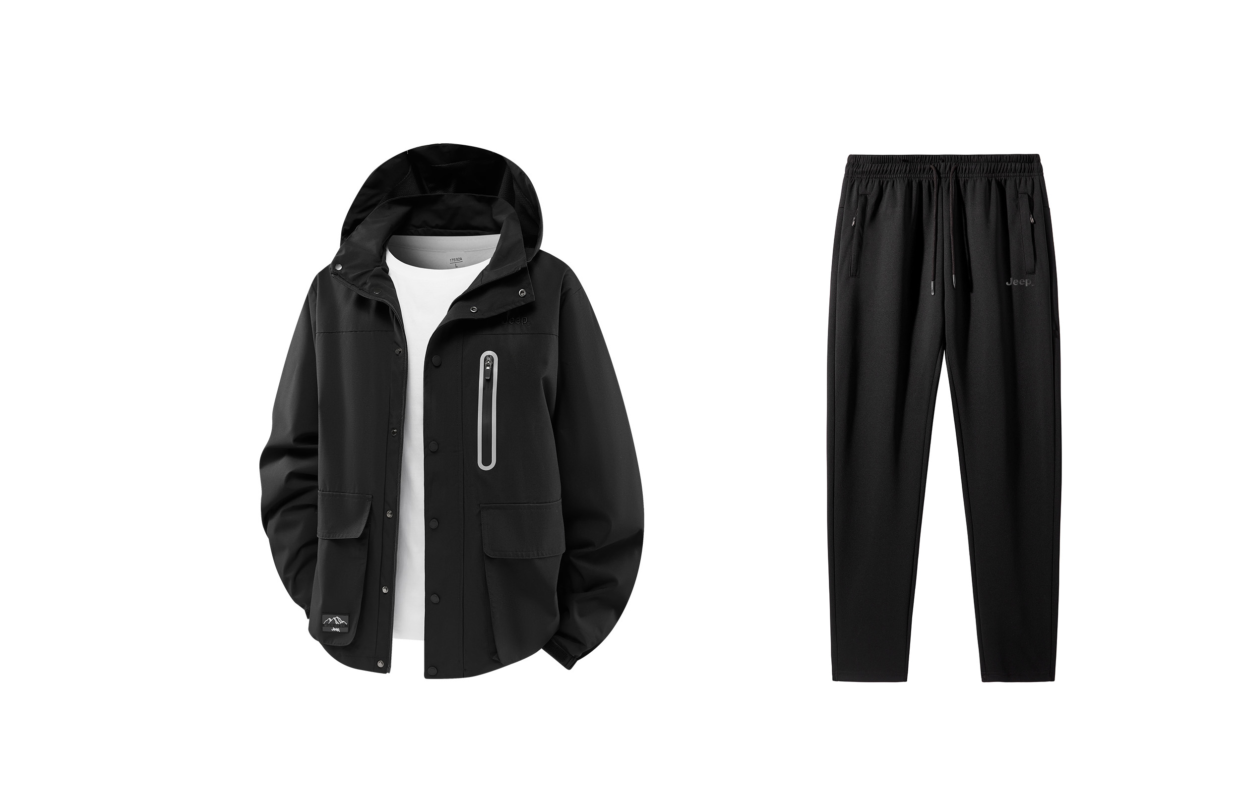 

Повседневная спортивная одежда Lifestyle Casual Sportswear Unisex Jeep, черный++черный casual pants