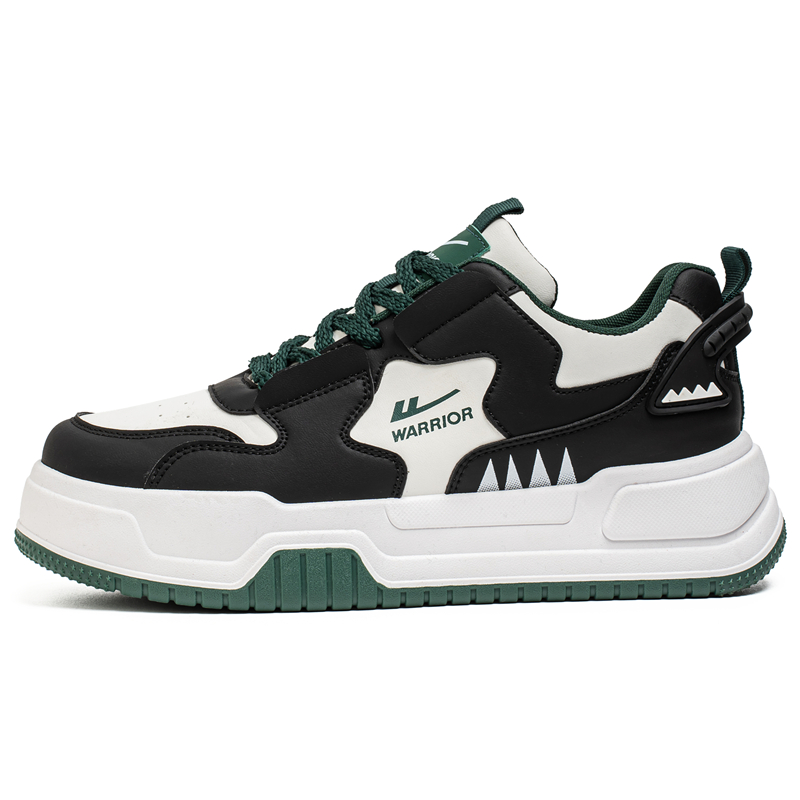 

WARRIOR Синтетические кожаные скейтерские кроссовки мужские Low top с защитой от скольжения и износа