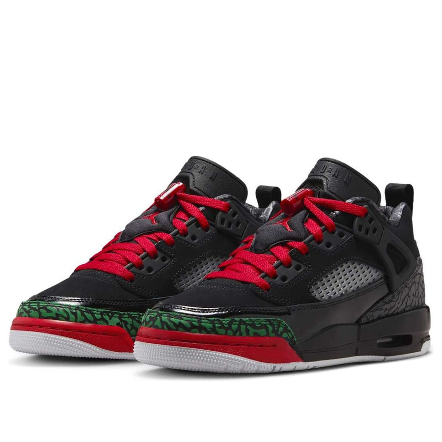 Кроссовки (GS) Air Jordan Spizike Low 'Black Classic Green Red', черный — фото 3