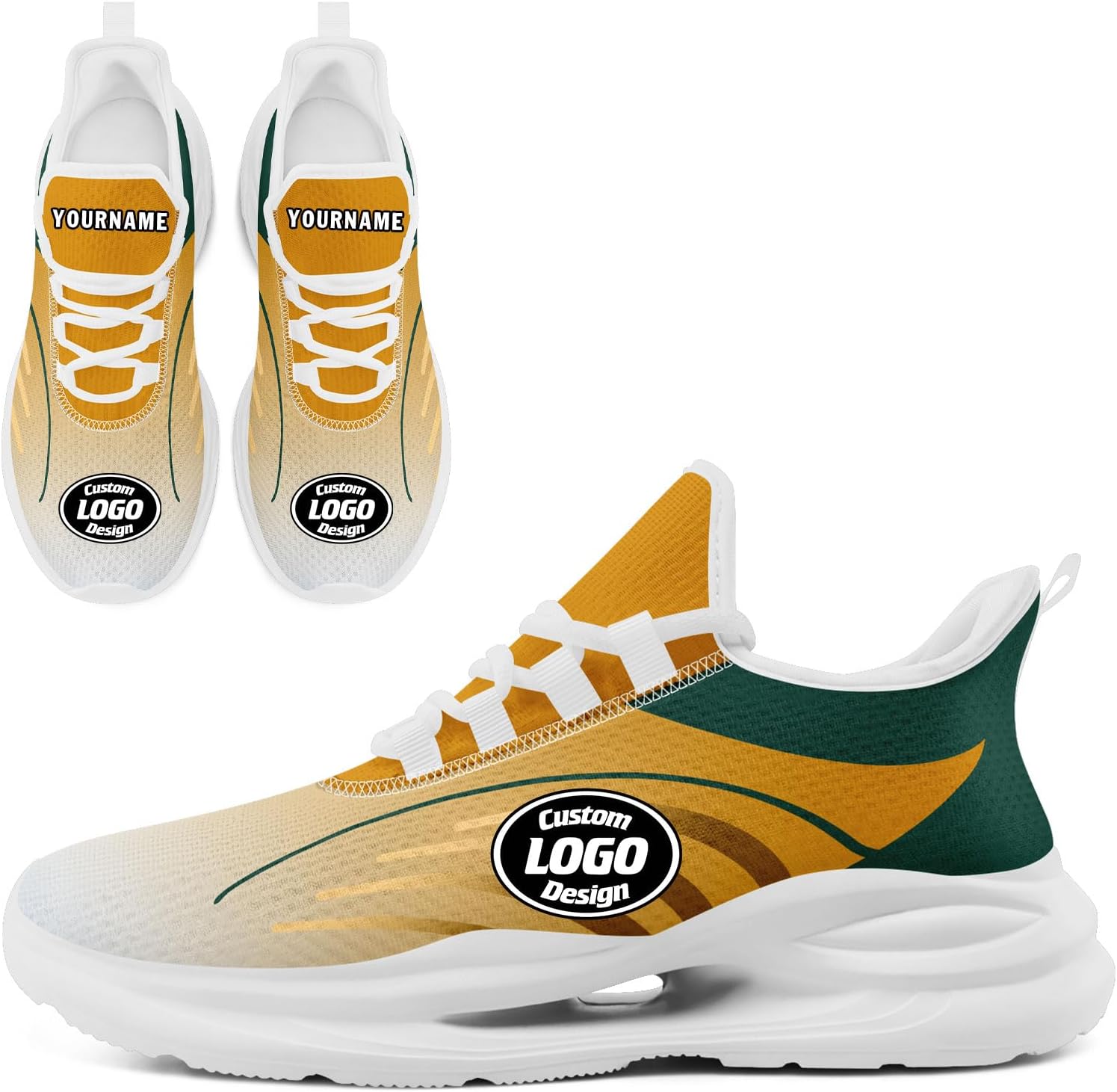 

Кроссовки с индивидуальным логотипом для мужчин и женщин, беговые кроссовки, легкие, дышащие, для зала, тенниса, волейбола, баскетбола Awsole, белый/зеленый/оранжевый/темно-зеленый