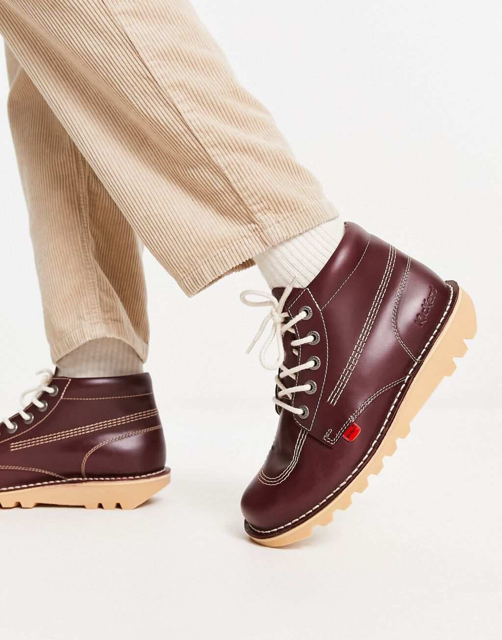 

Темно-красные ботинки Kickers Kick Hi