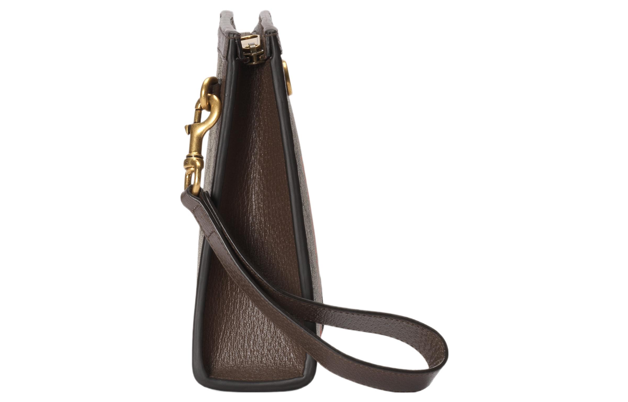 Сумка-клатч Ophidia Canvas из холста для мужчин Ebony/Brown GUCCI — фото 3
