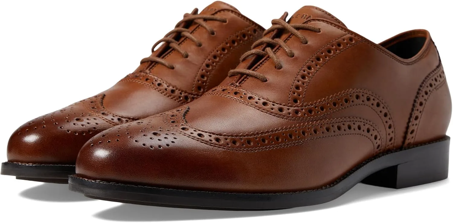 Мужские оксфорды Cole Haan Broadway Wing Tip, шоколадный