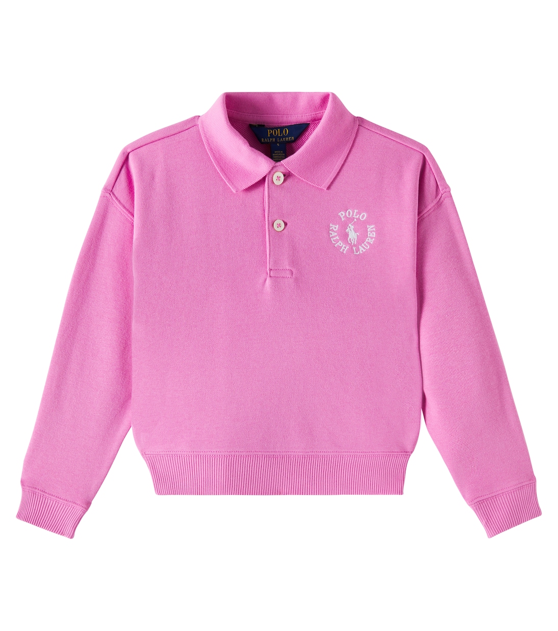 

Толстовка из хлопкового джерси с логотипом Polo Ralph Lauren Kids, Laguna Pink