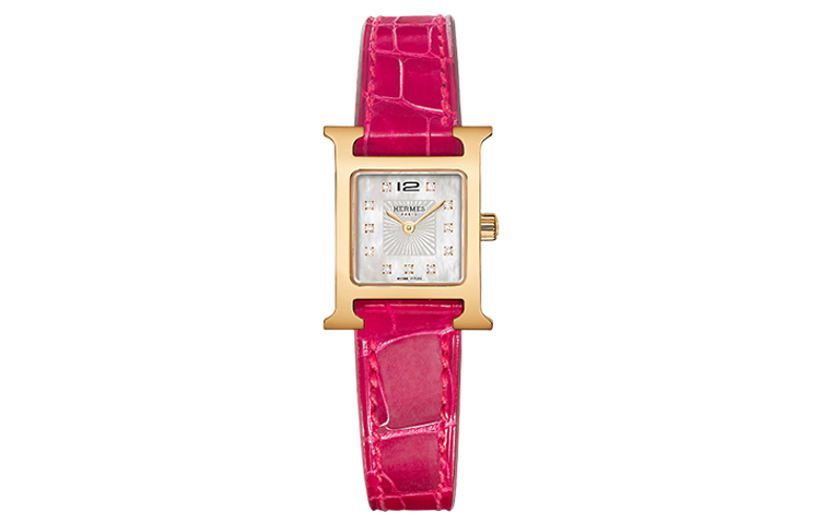 

Hermes Женские наручные часы Heure H с кварцевым механизмом и белым циферблатом