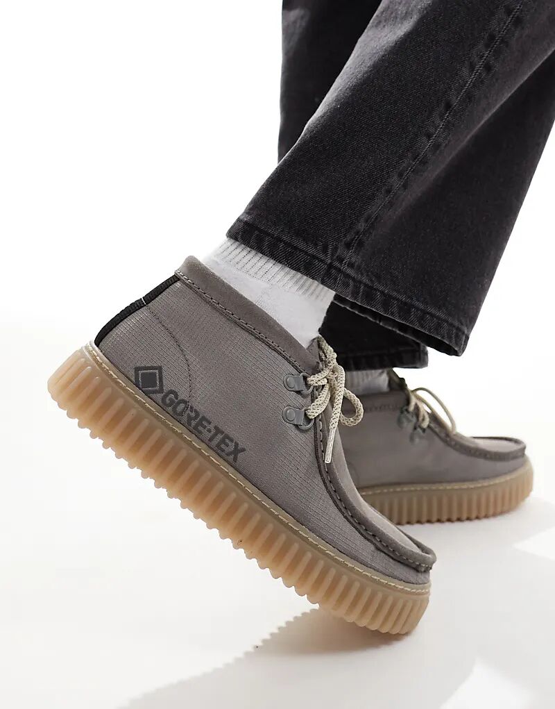 

Clarks Originals Топсайдеры Torhill Hi GTX серого цвета