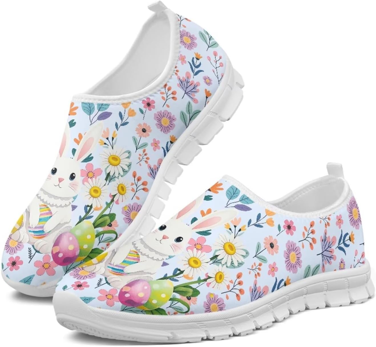 

Мужские кроссовки-слипоны для мужчин, удобная обувь для прогулок Fonplted, Easter Bunny Mushroom