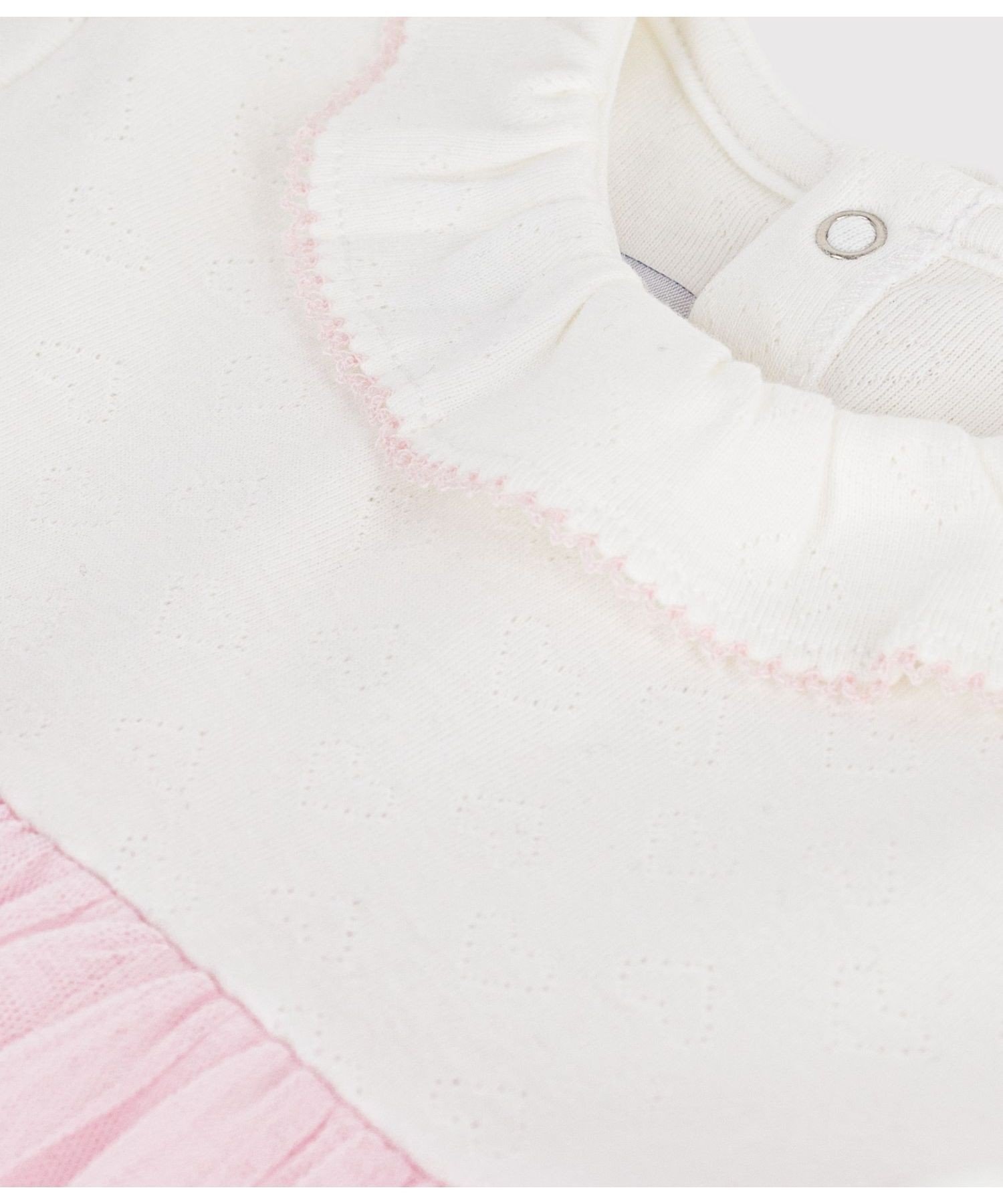 Платье из тюля PETIT BATEAU, White/Light Pink — фото 4