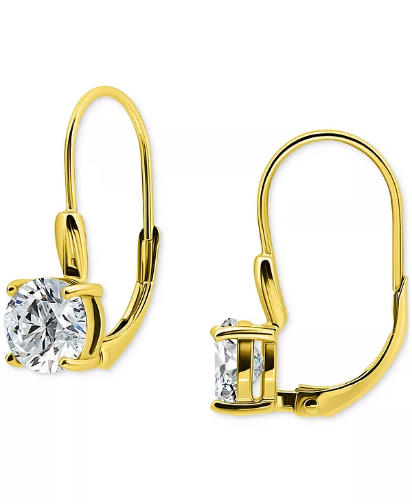 

Серьги с круглыми кубическими цирконами, из позолоченного золота на основе стерлингового серебра, эксклюзивно в Macy's Giani Bernini, gold