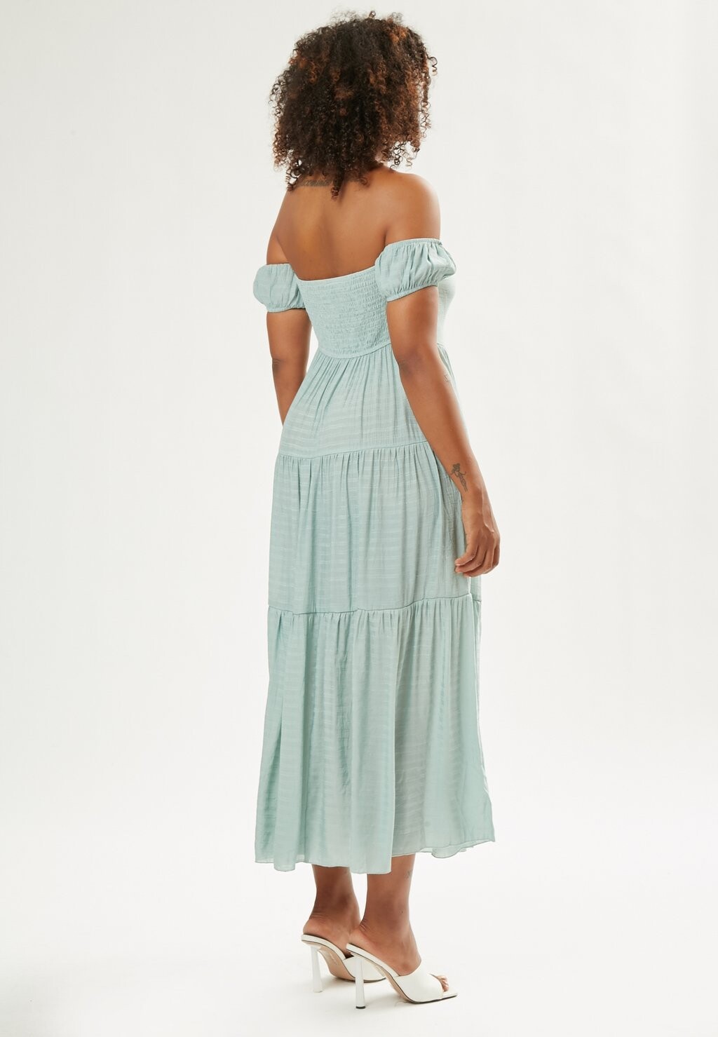 

Платье макси OFF SHOULDER TEA Maison Form'elle, мята