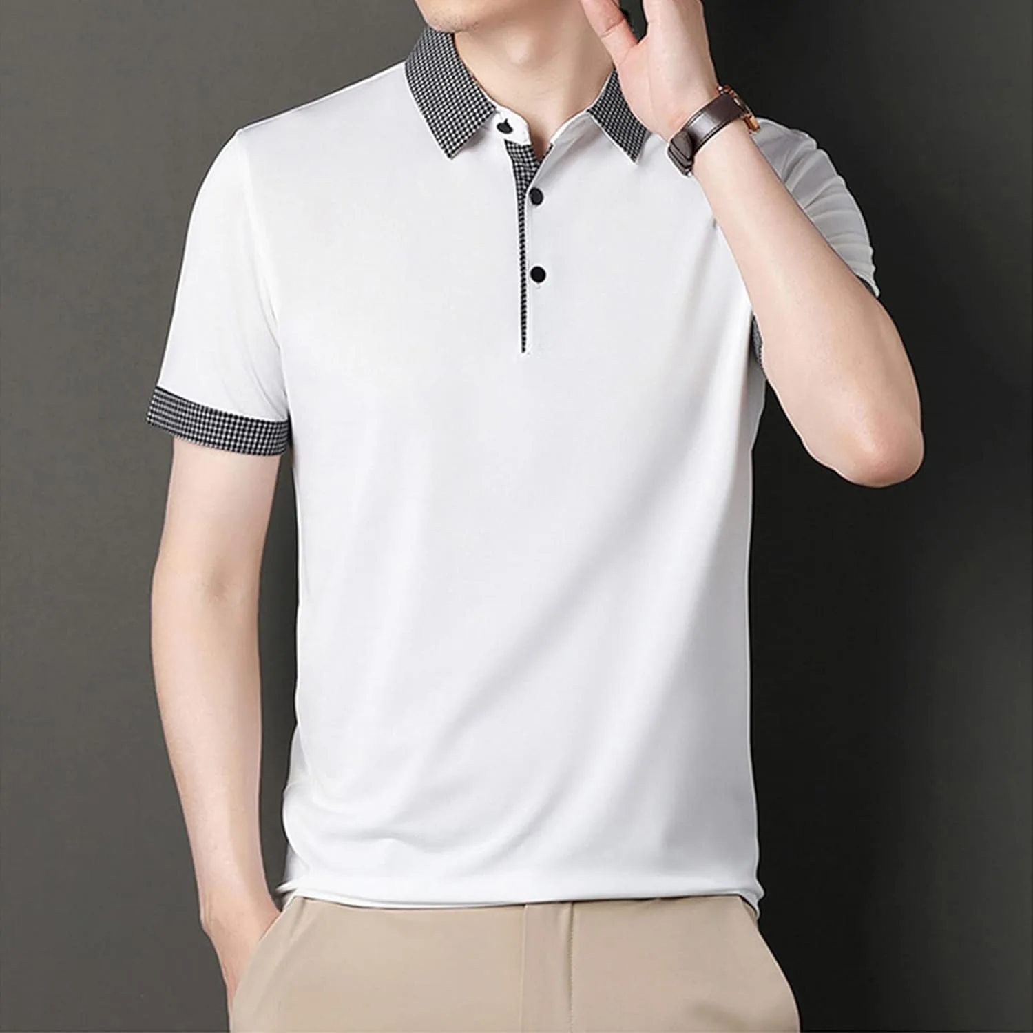 Мужская футболка Golf Basic с воротником, Regular Fit, хлопок — фото 3