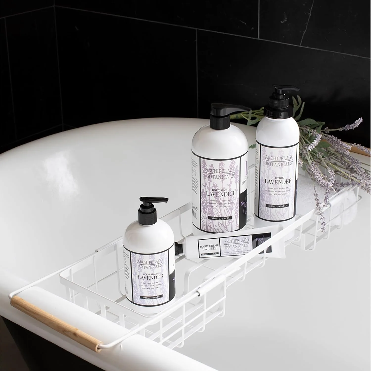 Гель для душа Archipelago Botanicals с лавандой, очищающий и увлажняющий, для сухой кожи, делает кожу мягкой и гладкой, без парабенов, фталатов и ГМО (955 мл). 976 мл, orange — фото 4