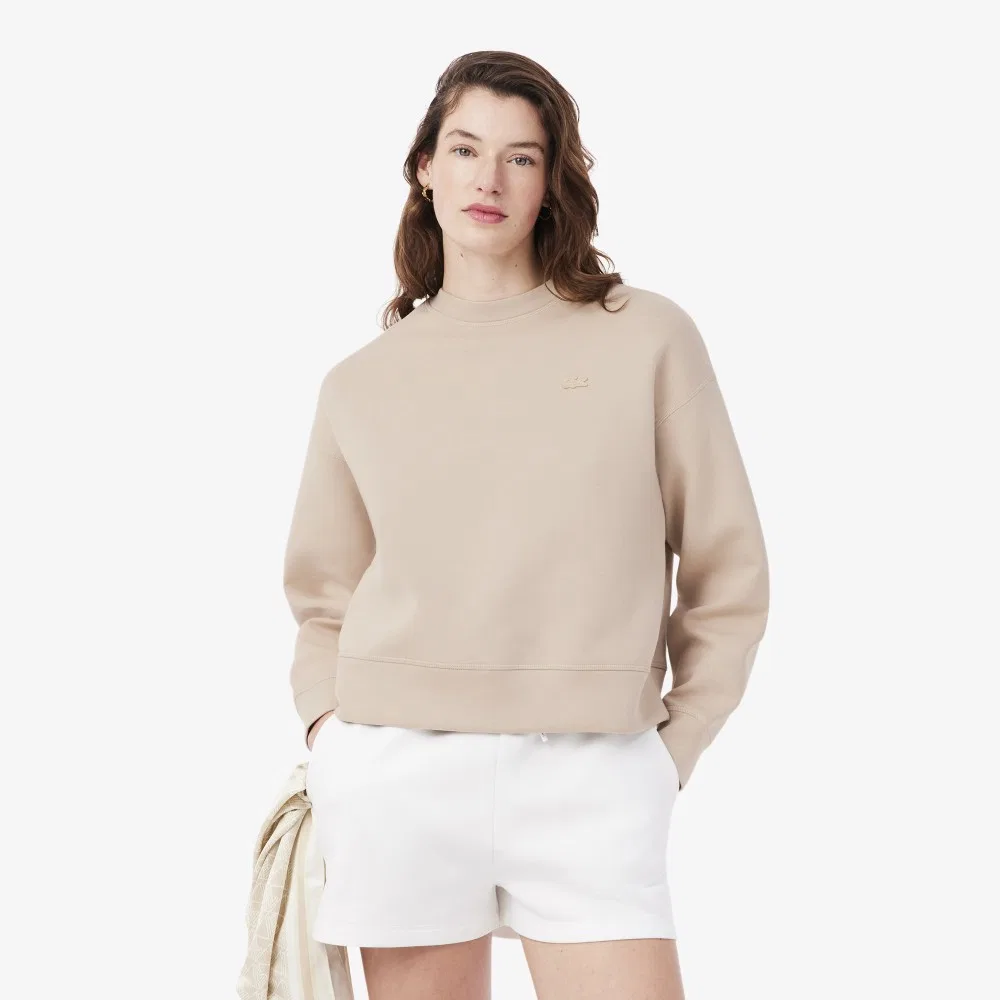 Свитшот Lacoste Double Face, женский, бежевый
