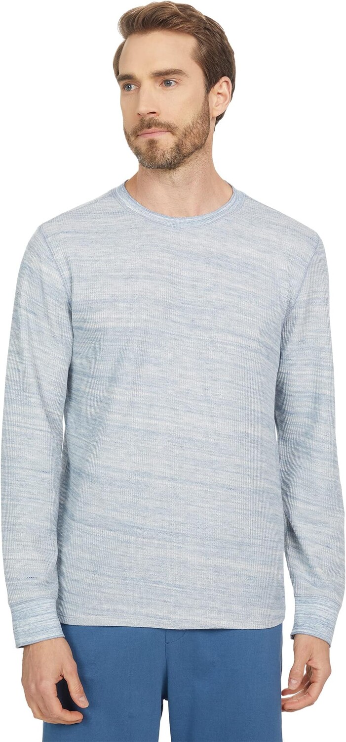 

Лонгслив Vince H Thermal Long Sleeve Crew, цвет Heather Huntington Beach/Heather Grey