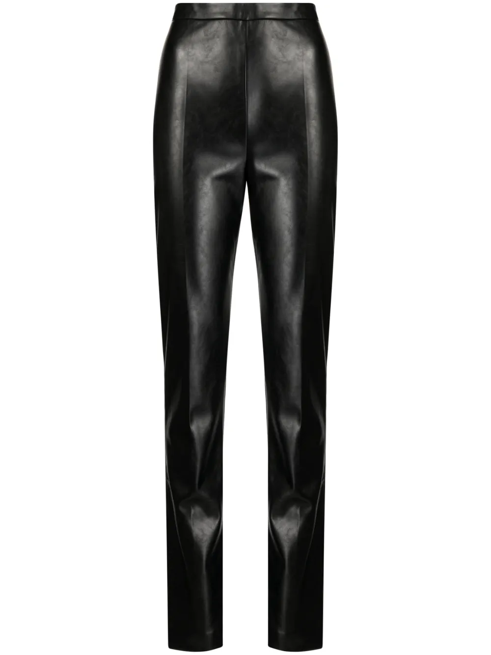 

Прямые брюки из искусственной кожи ANOUKI, черный