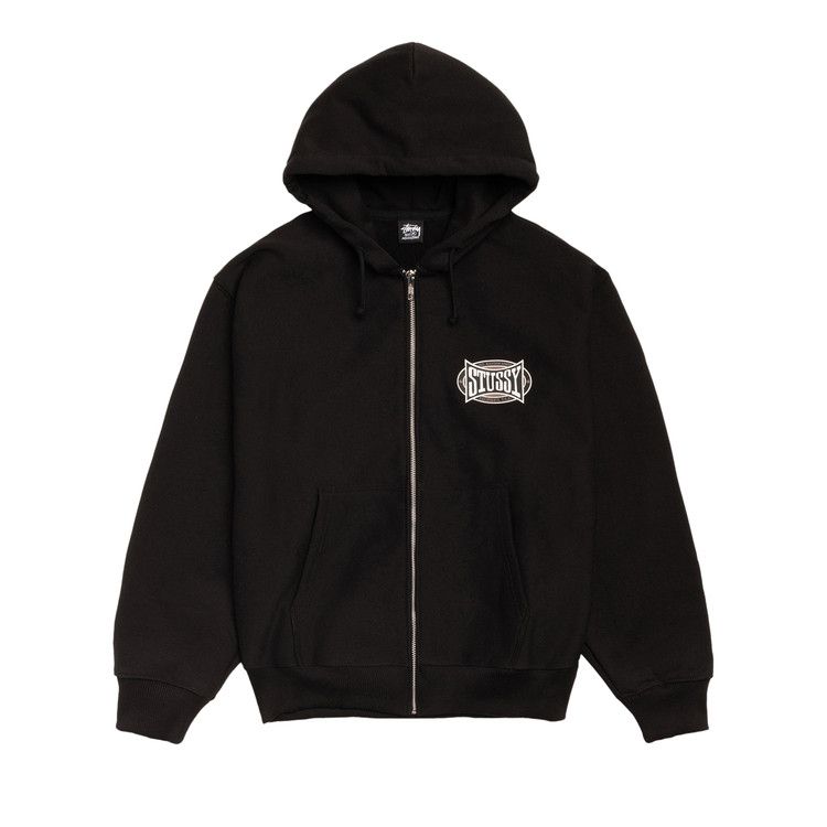 

Худи Stussy Champion Oval Zip Hoodie 'Black'