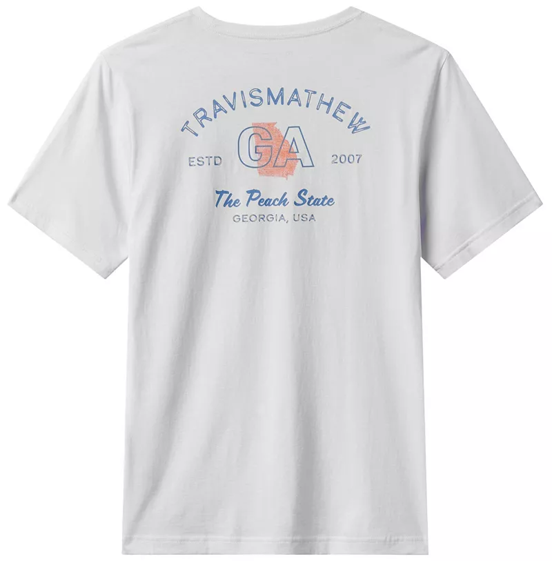 

Мужская футболка для гольфа TravisMathew Resort Park GA State, белый
