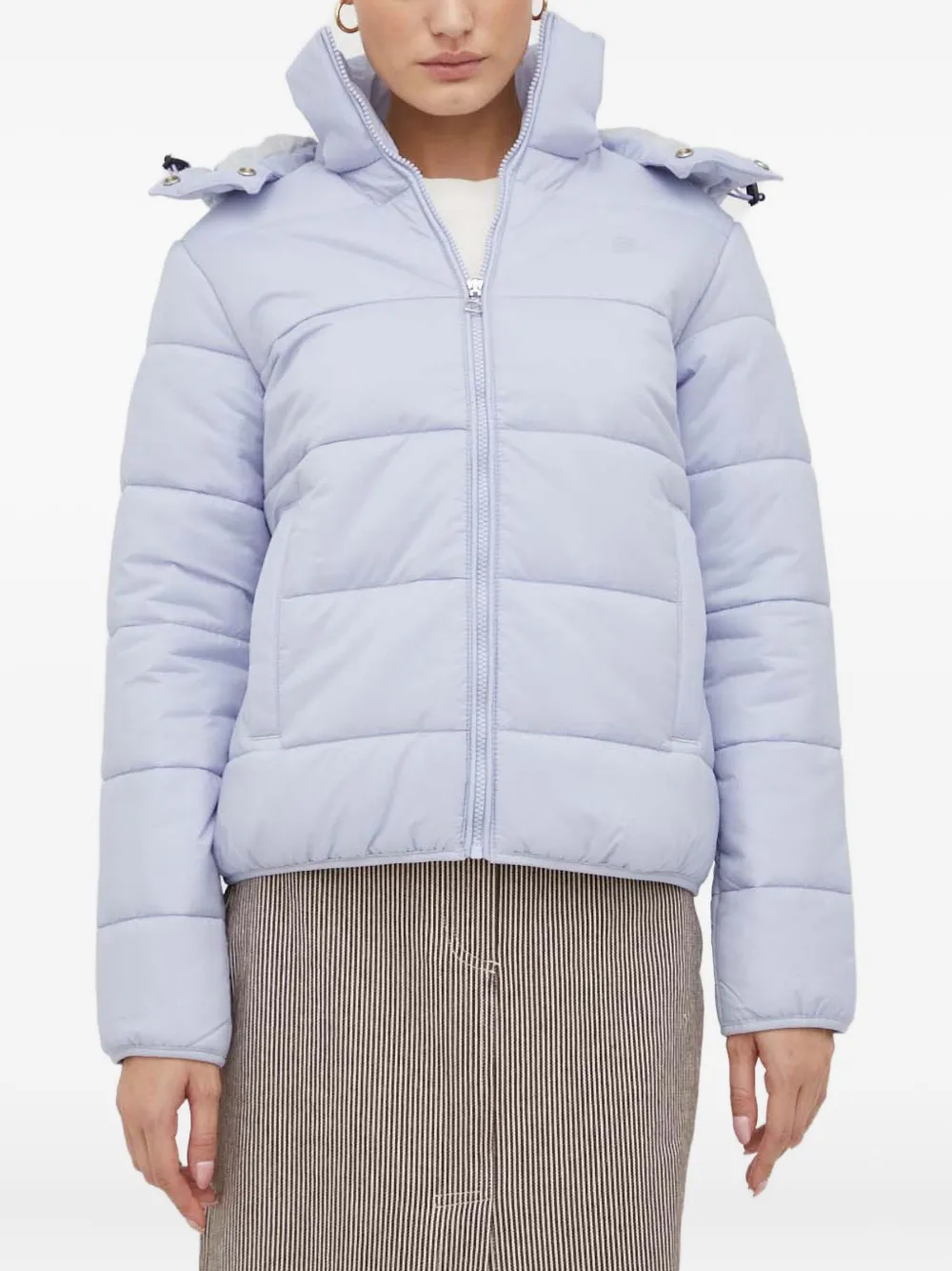 

Стеганая куртка с капюшоном G-Star Raw, фиолетовый