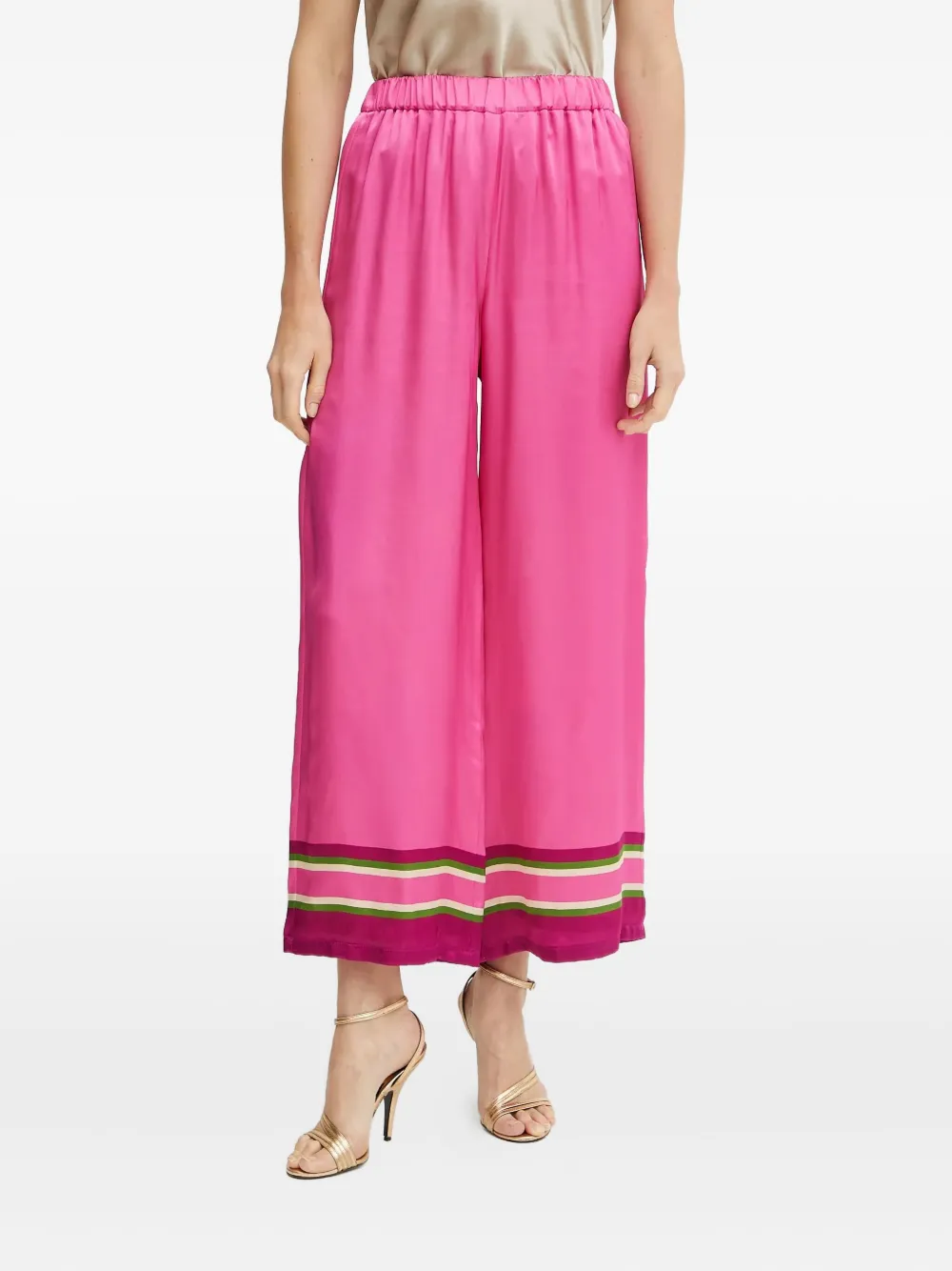 

Брюки с эластичным поясом Luisa Spagnoli, розовый