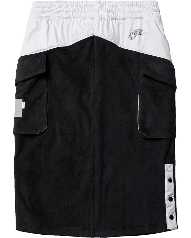 

Юбка Nike NSW Fleece Skirt, цвет Black/White/White