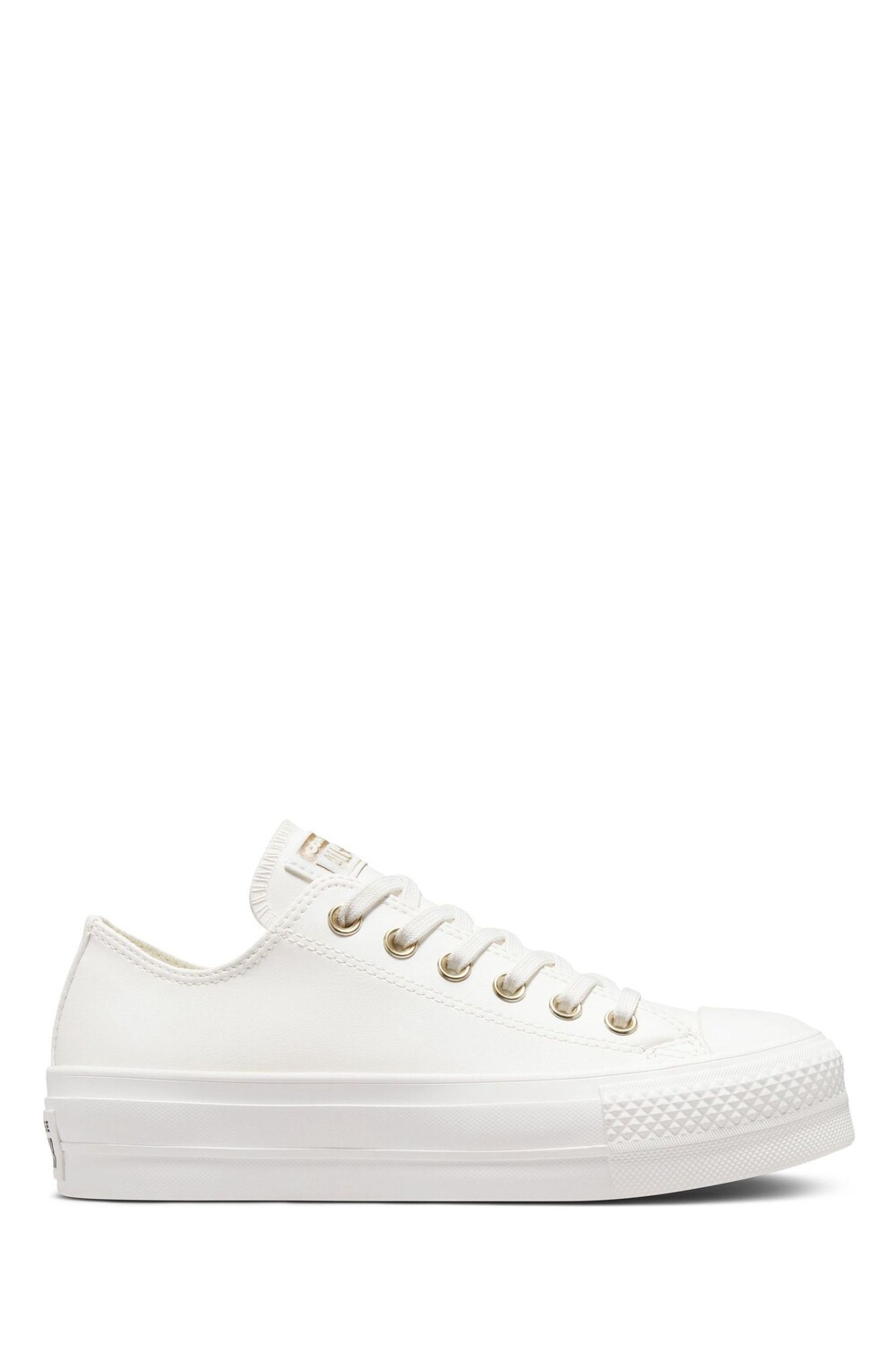 Поднимите спортивную обувь на платформу Converse, белый