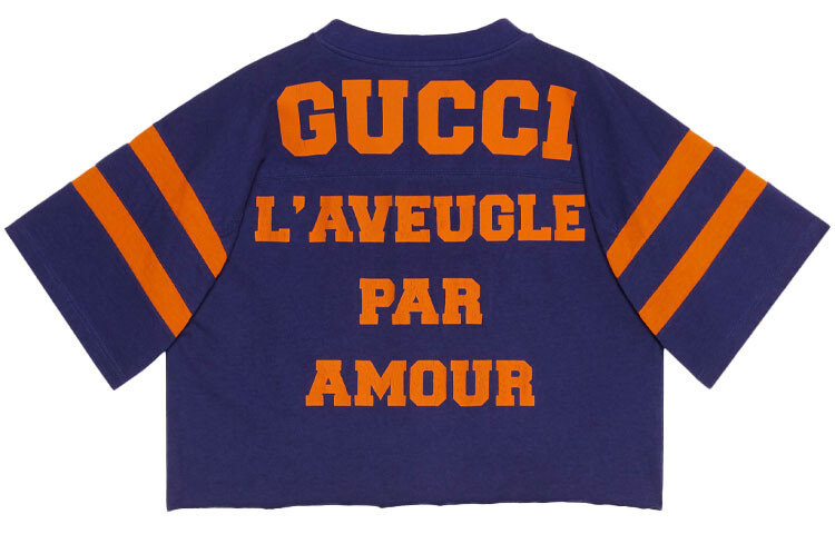 

Топ женский Gucci укороченный, фиолетовый
