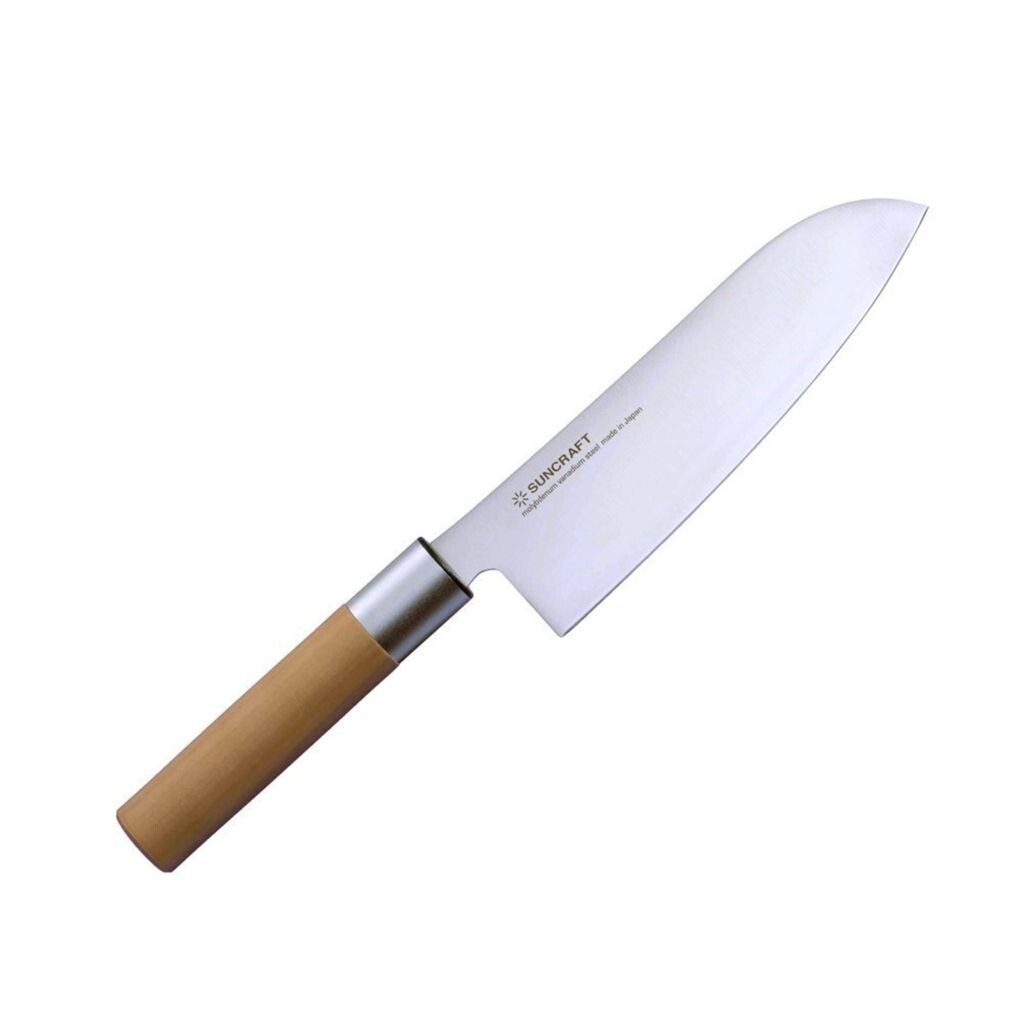 

Японский кухонный нож Suncraft Senzo Santoku 167 мм WA04
