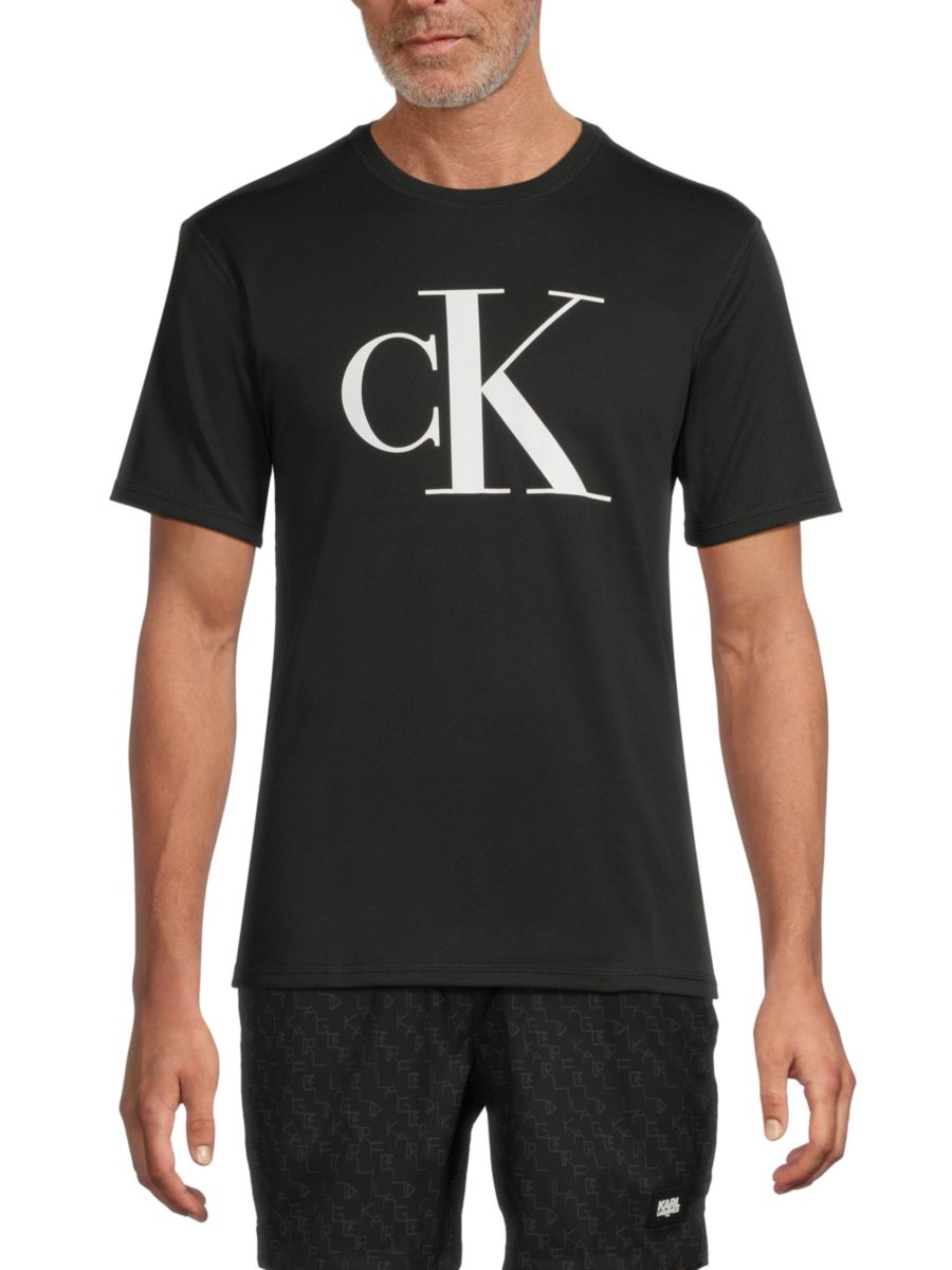 

Футболка с логотипом Calvin Klein, черный